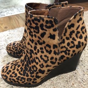 Leopard booties